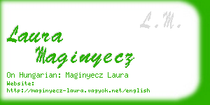 laura maginyecz business card